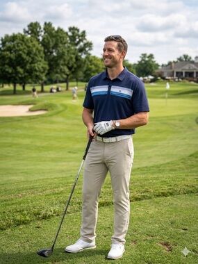 Classic Navy Travis Mathew Pique Polo – Size XXL